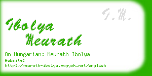 ibolya meurath business card